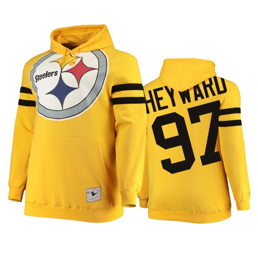 steelers cameron heyward yellow big face hoodie