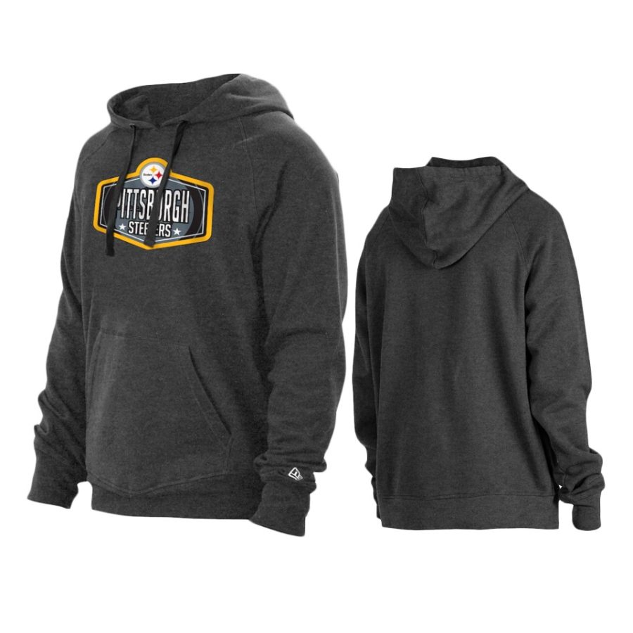 steelers charcoal 2021 nfl draft hook hoodie