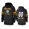 steelers custom black team logo forever faithful hoodie