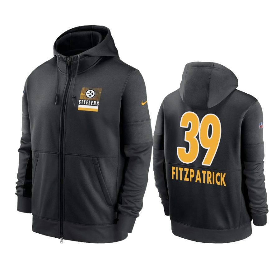 steelers minkah fitzpatrick black sideline impact lockup hoodie