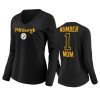 steelers number one mom black t shirt