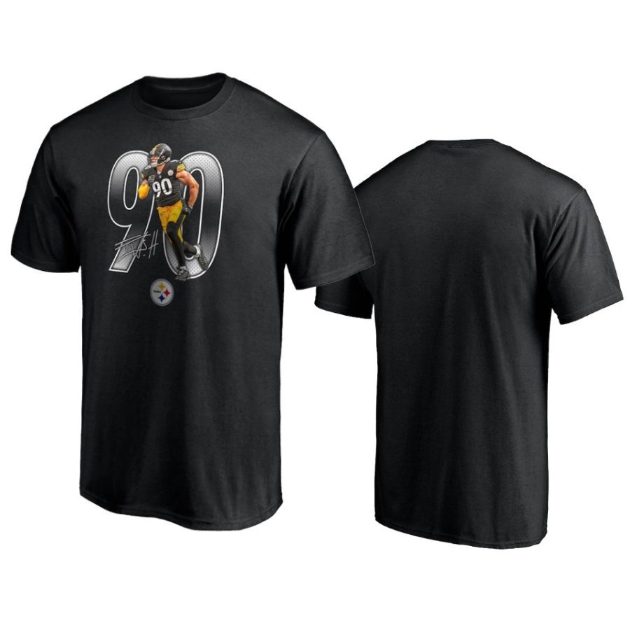 steelers t.j. watt player graphic black powerhouse t shirt 0a