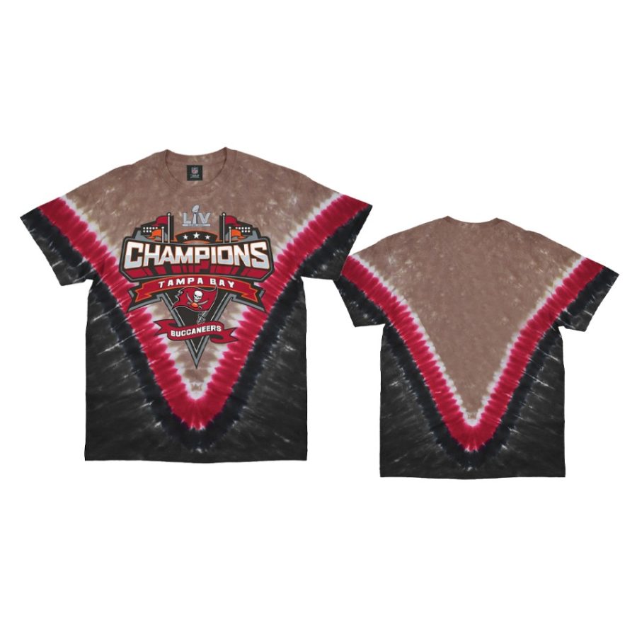 tampa bay buccaneers black super bowl lv champions v dye t shirt