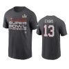 tampa bay buccaneers mike evans anthracite super bowl lv champions trophy t shirt