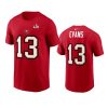 tampa bay buccaneers mike evans red super bowl lv name number t shirt