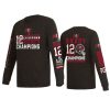 tampa bay buccaneers tom brady charcoal super bowl lv champions long sleeve t shirt