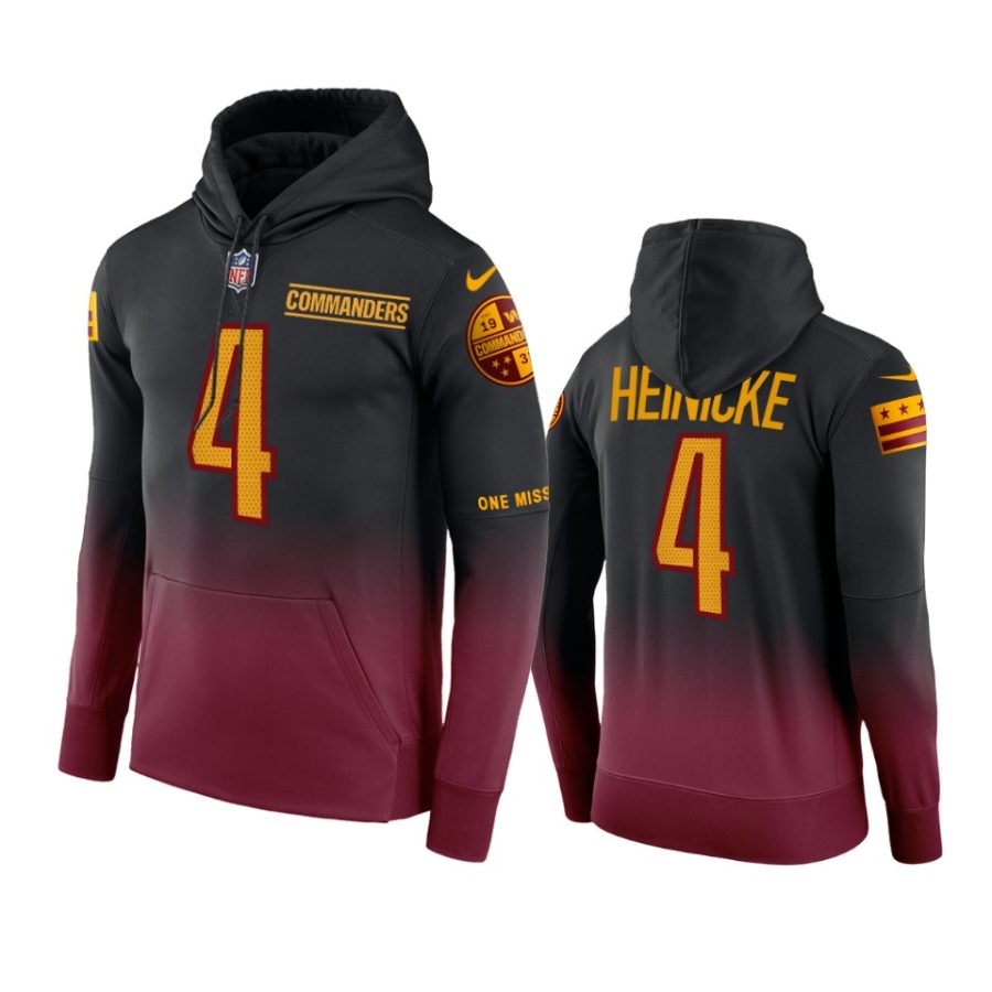 taylor heinicke commanders burgundy color crash hoodie