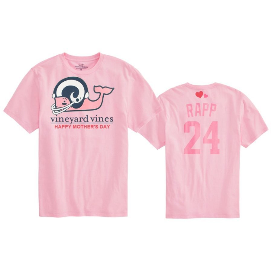 taylor rapp rams pink mothers day t shirt