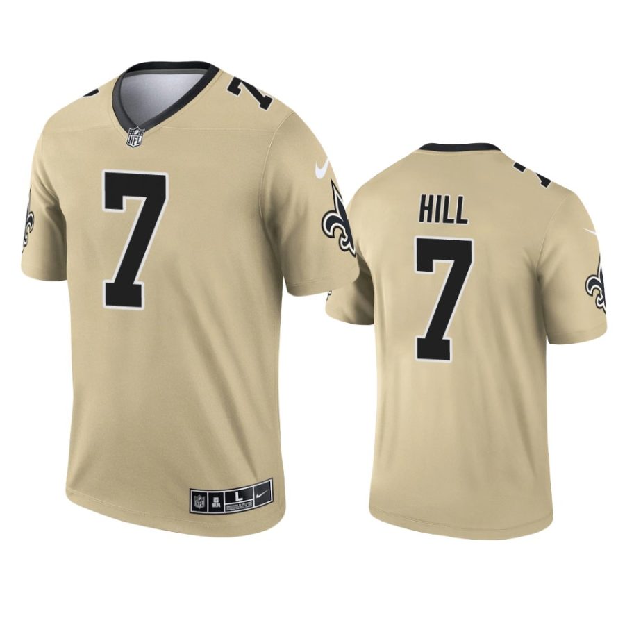 taysom hill saints 2021 inverted legend gold jersey