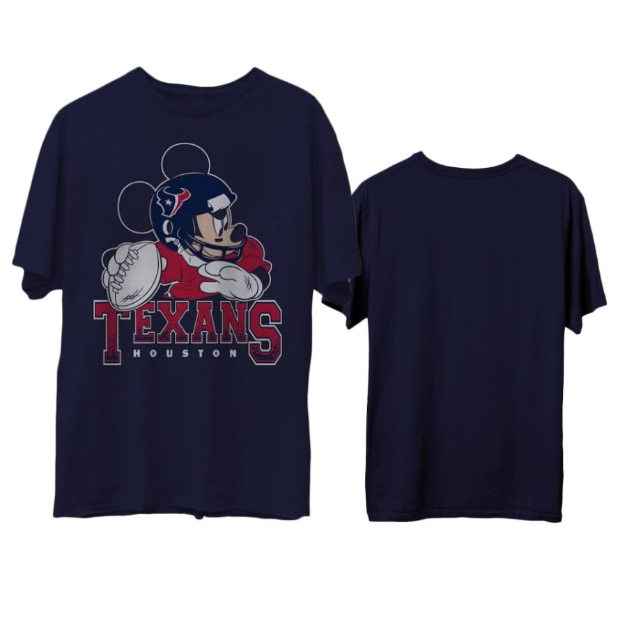 texans navy disney mickey qb t shirt