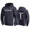 texans navy number 1 dad pullover hoodie