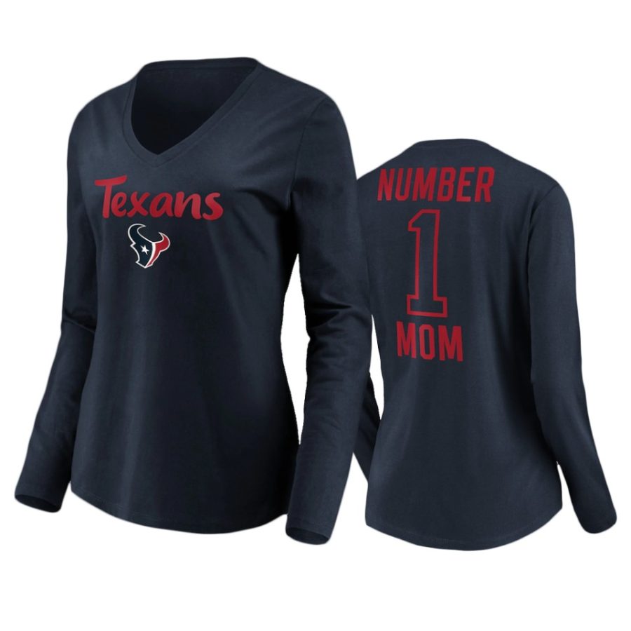 texans number one mom navy t shirt