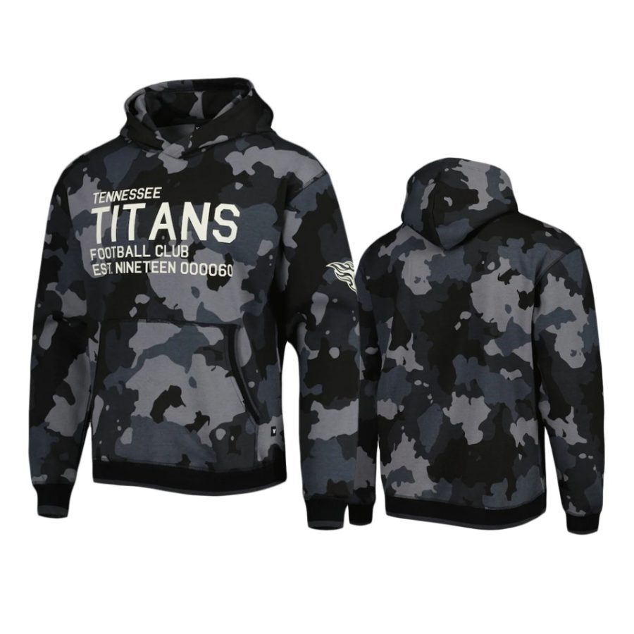 titans black camo pullover hoodie