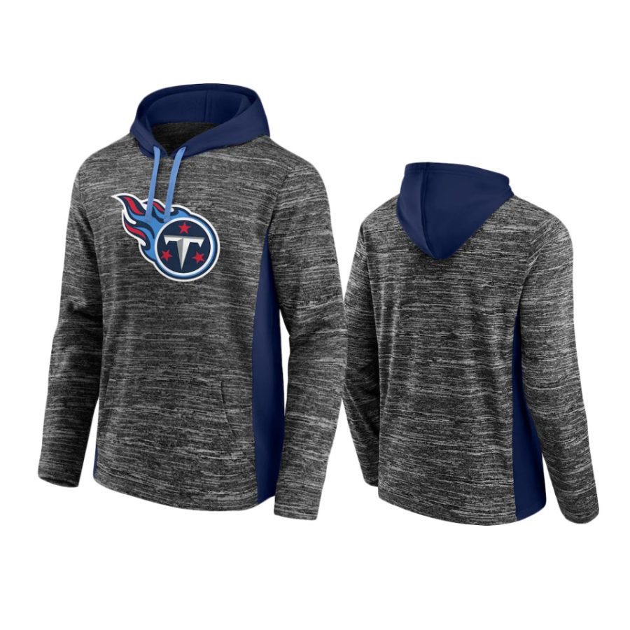 titans charcoal navy instant replay pullover hoodie