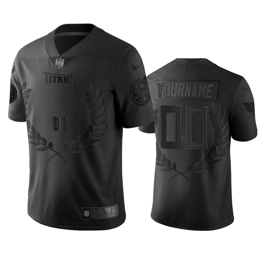 titans custom black vapor limited jersey