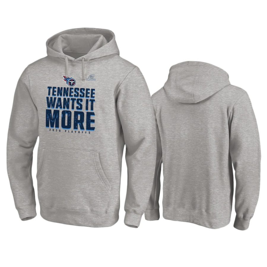 titans gray 2020 nfl playoffs shift hoodie