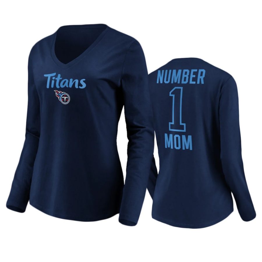 titans number one mom navy t shirt