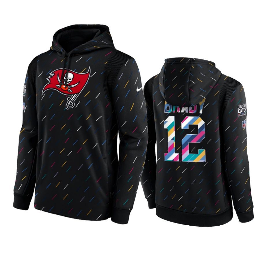 tom brady buccaneers charcoal 2021 nfl crucial catch hoodie