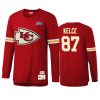 travis kelce chiefs red nfl 100 long sleeve t shirt