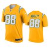 tre mckitty chargers 2021 inverted legend gold jersey