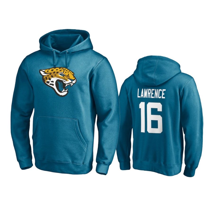 trevor lawrence jaguars teal team logo hoodie