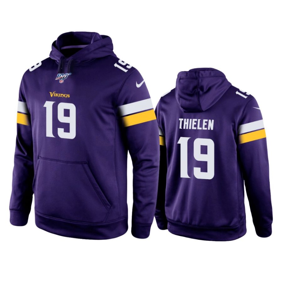 vikings adam thielen purple game 100th season hoodie