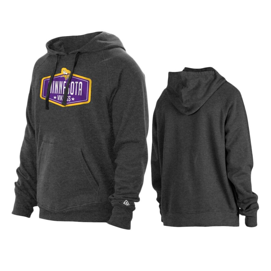 vikings charcoal 2021 nfl draft hook hoodie