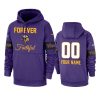 vikings custom purple team logo forever faithful hoodie