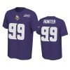 vikings danielle hunter purple player pride 100th season tee