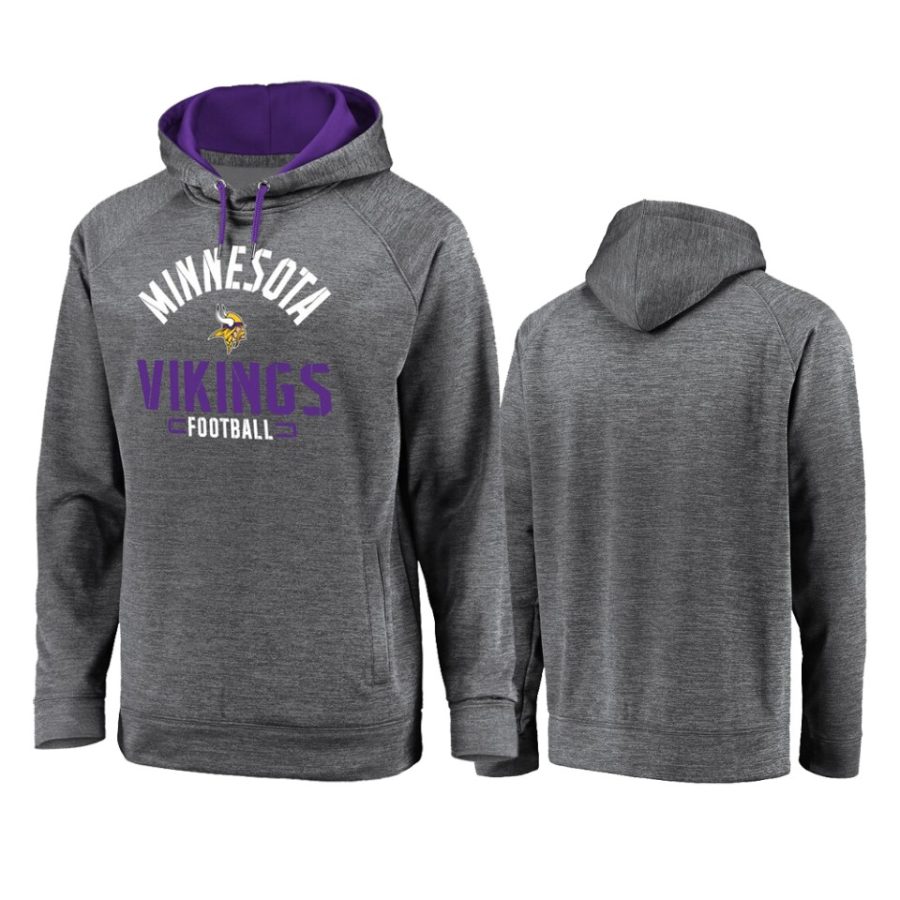 vikings gray battle charged raglan hoodie