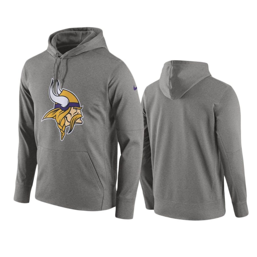 vikings gray circuit logo hoodie