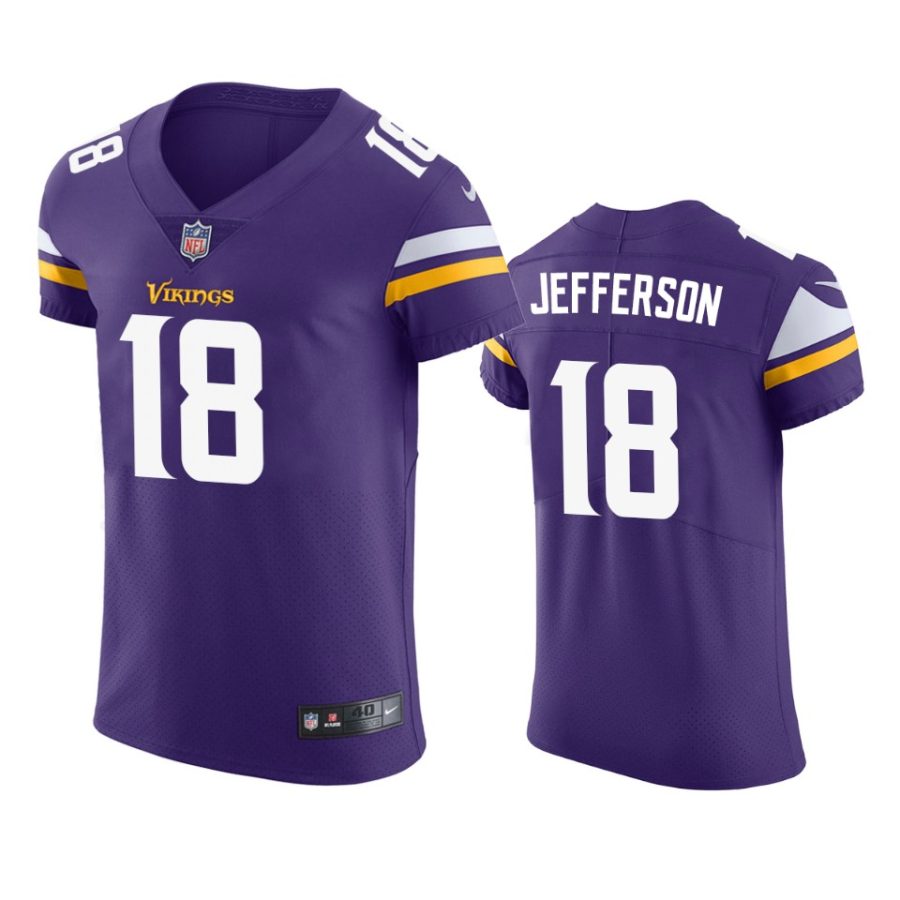 vikings justin jefferson purple vapor elite jersey