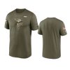 vikings olive 2021 salute to service legend performance t shirt