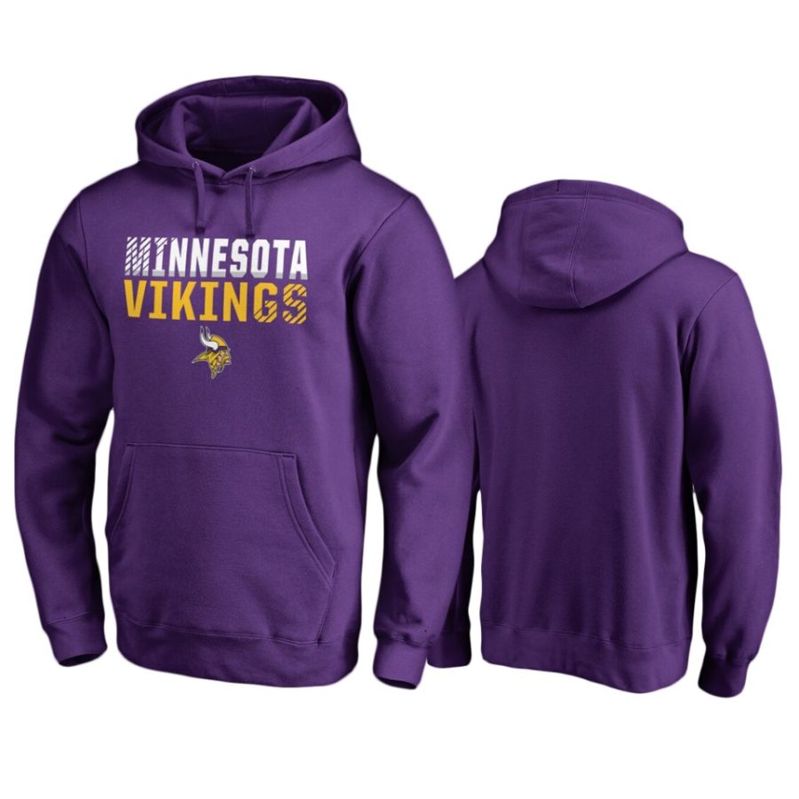 vikings purple iconic fade out hoodie