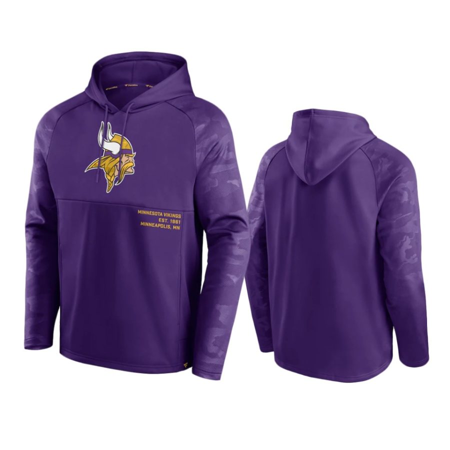 vikings purple shade defender raglan pullover hoodie