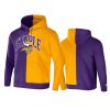 vikings purple staple split logo hoodie