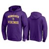 vikings purple victory arch pullover hoodie