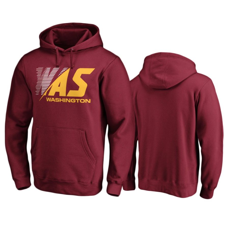 washington football team burgundy stealth scanner pullover hoodie