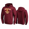 washington football team burgundy victory arch pullover hoodie