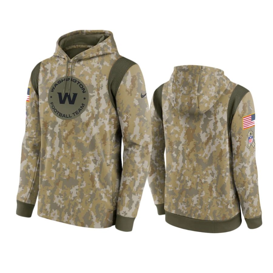 washington football team camo 2021 salute to service therma performance hoodie