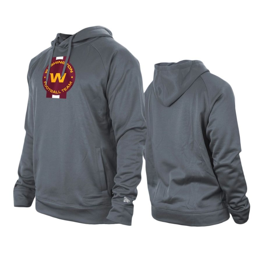 washington football team gray training camp raglan hoodie