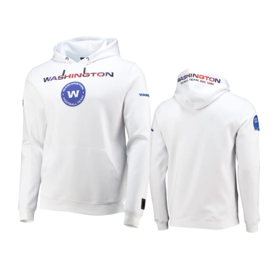 washington football team white americana hoodie