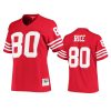 women 49ers jerry rice scarlet legacy replica jersey