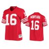 women 49ers joe montana scarlet legacy replica jersey