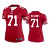 women 49ers trent williams scarlet legend jersey