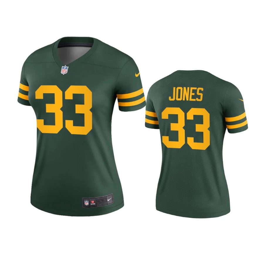 women aaron jones packers green alternate legend jersey