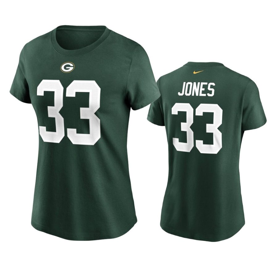 women aaron jones packers green t shirt