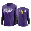 women adam thielen vikings purple city mascot breathe t shirt