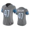 women alex anzalone lions color rush limited steel jersey