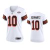 women anthony schwartz browns white 1946 collection jersey